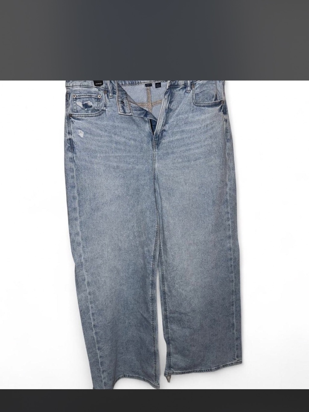 American Eagle Outfitters Light Blue Flare Wide-Leg Jeans